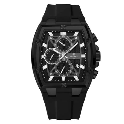 Men’s Barrel Quartz Multi-Function Sports Watc