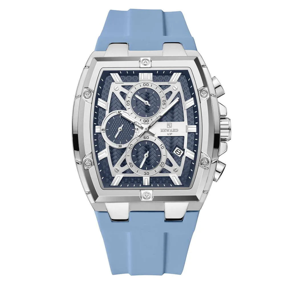 Men’s Barrel Quartz Multi-Function Sports Watc