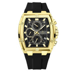 Men’s Barrel Quartz Multi-Function Sports Watc